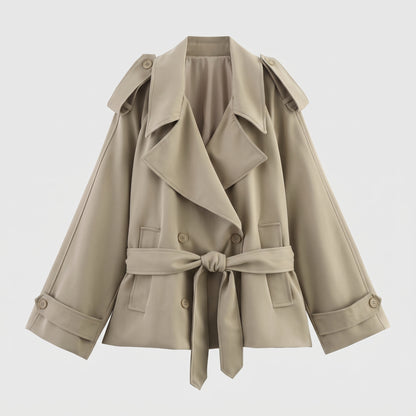 Belted Lapel Trench Coat