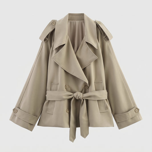 Belted Lapel Trench Coat