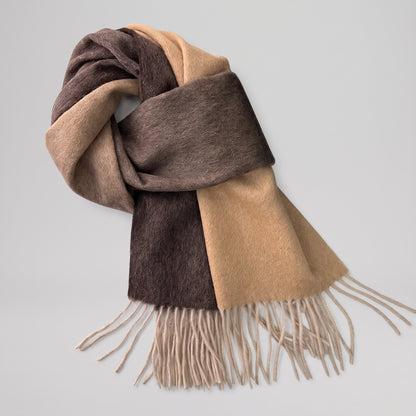 Gradient Wool-Cashmere Scarf