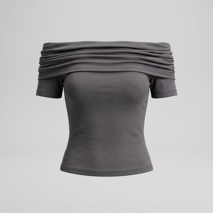 Slim-Fit Off-Shoulder Top