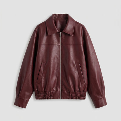 Vintage Leather-Look Jacket
