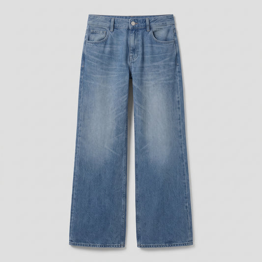 High-Waisted Wide-Leg Jeans