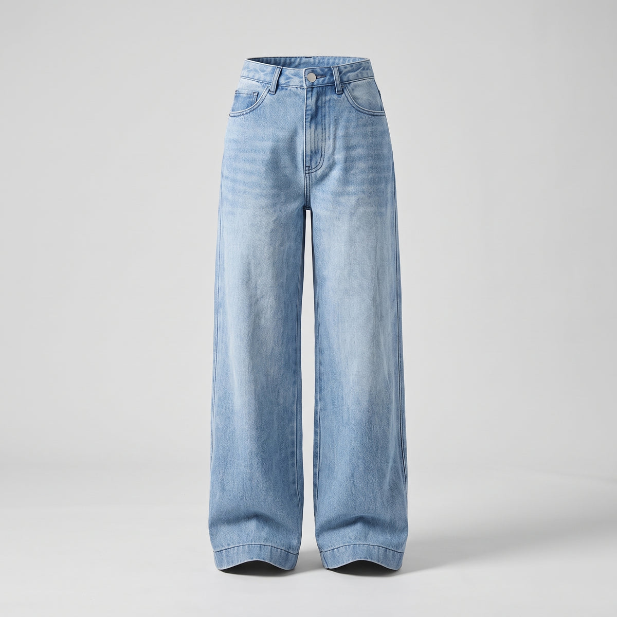 High-Waisted Wide-Leg Jeans