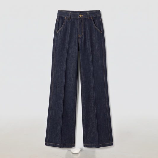 High-Waisted Flared Jeans