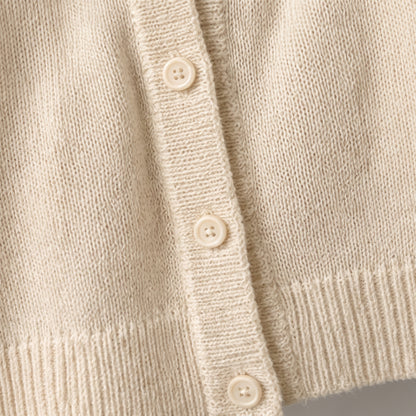 Button-Front Knit Top