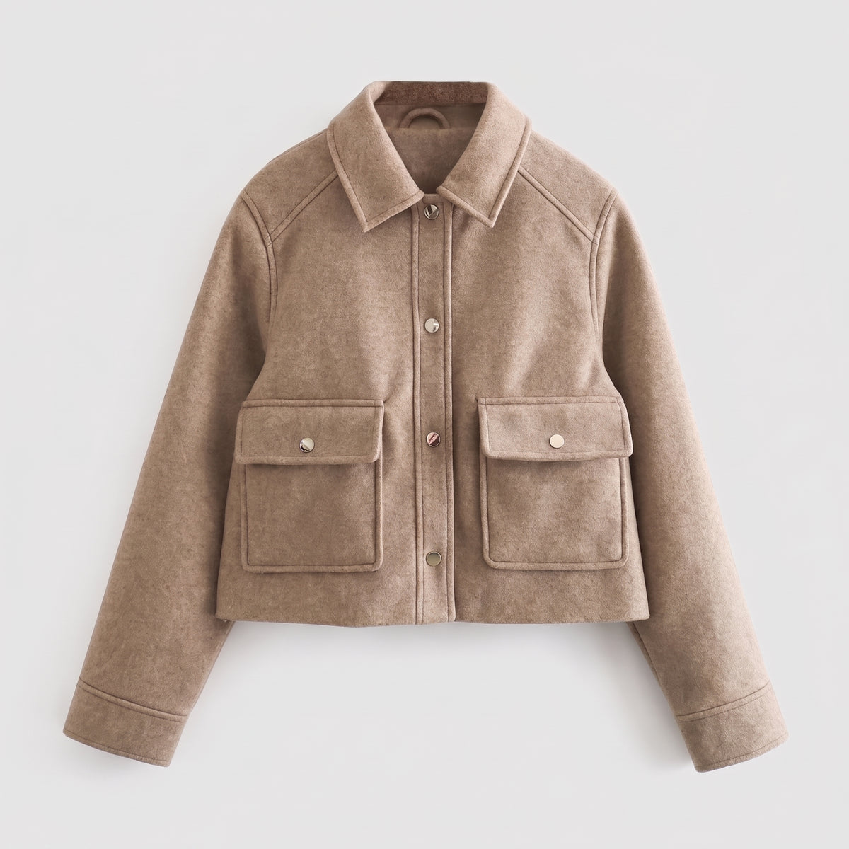 Lapel Zip Bomber Jacket