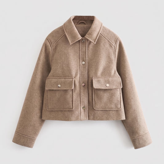 Lapel Zip Bomber Jacket