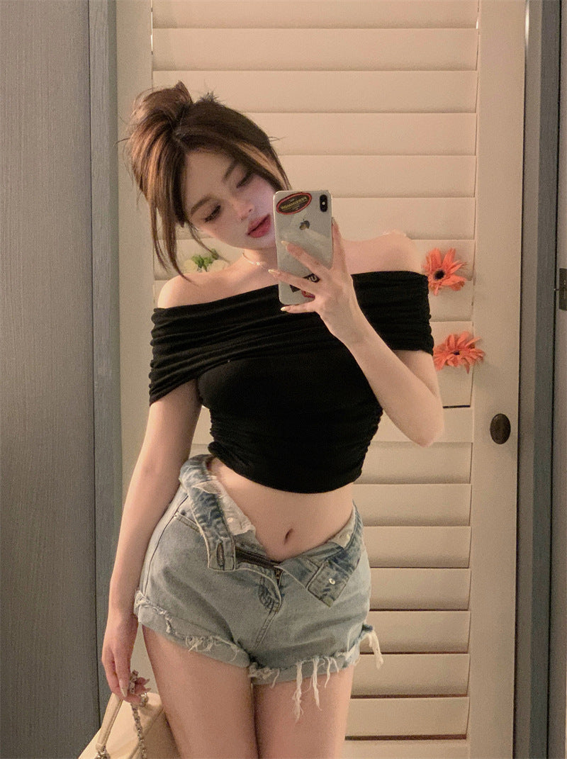 Slim-Fit Off-Shoulder Top