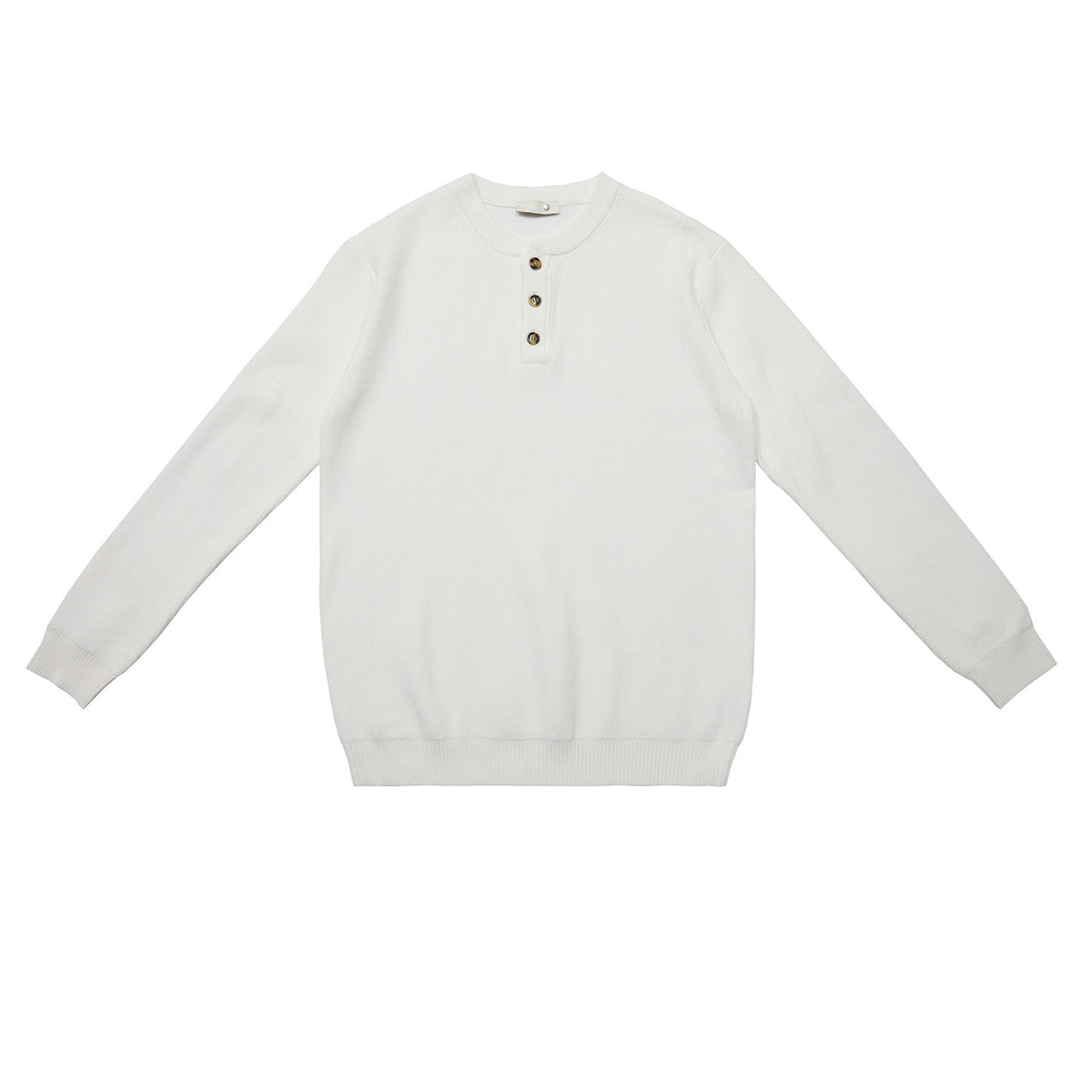 Ribbed Henley Sweater