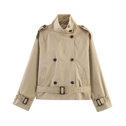 Stand Collar Trench Coat