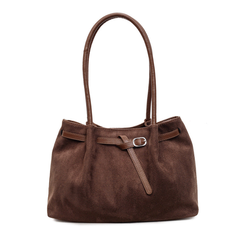 Large Suede Tote Bag