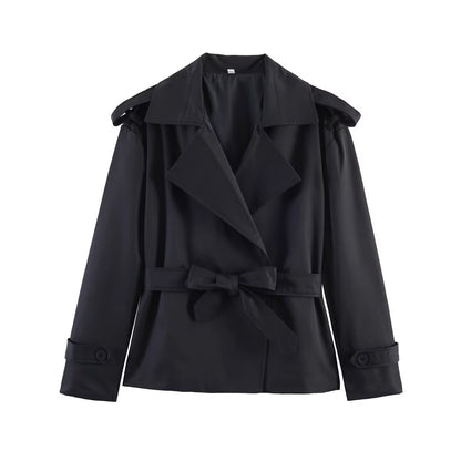 Short Belted Trench Coat