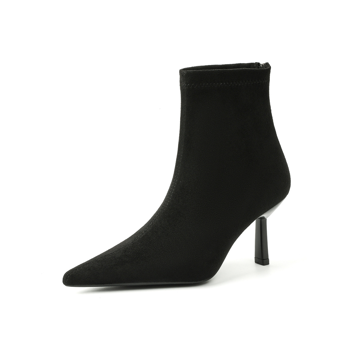 Pointed-Toe Stiletto Ankle Boots