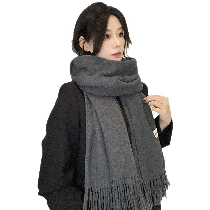 Grey Wool Scarf