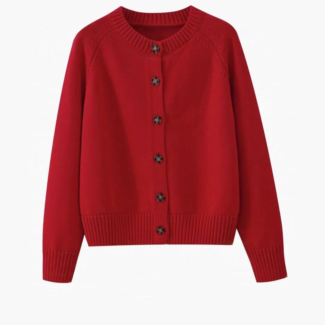 Chenille Button Cardigan