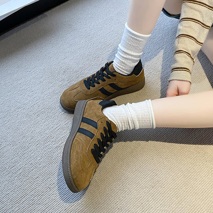 Low-Top Lace-Up Trainers