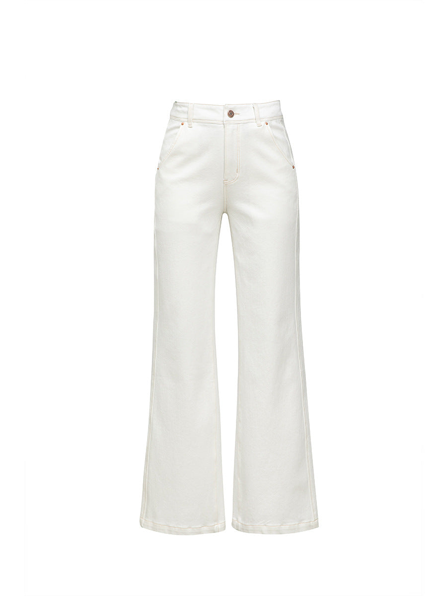 High-Waisted Flared Jeans