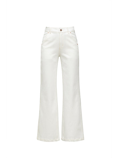 High-Waisted Flared Jeans