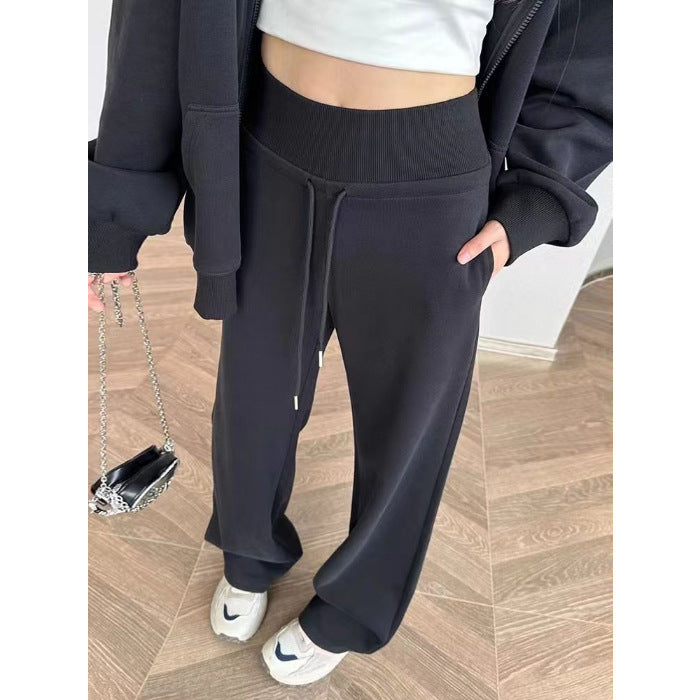 High-Waisted Loose Joggers