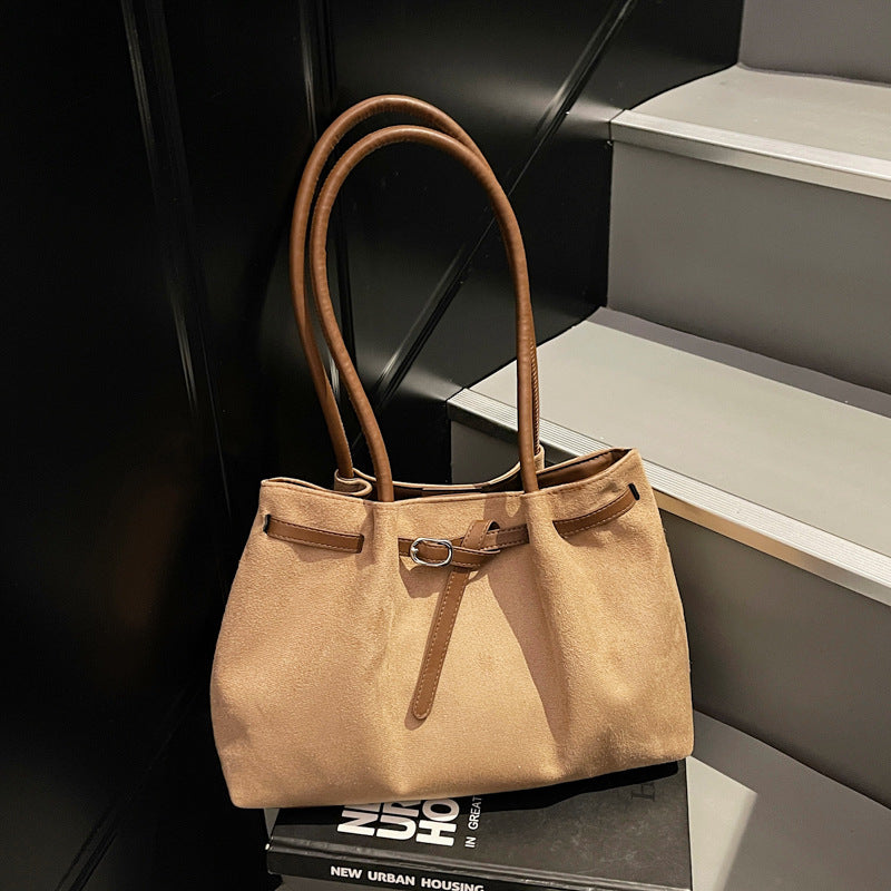 Large Suede Tote Bag