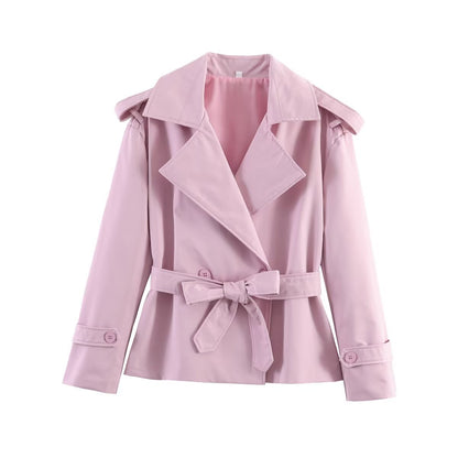 Short Belted Trench Coat