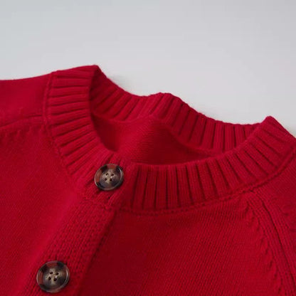Chenille Button Cardigan