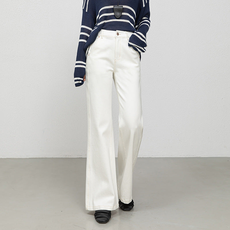 High-Waisted Flared Jeans