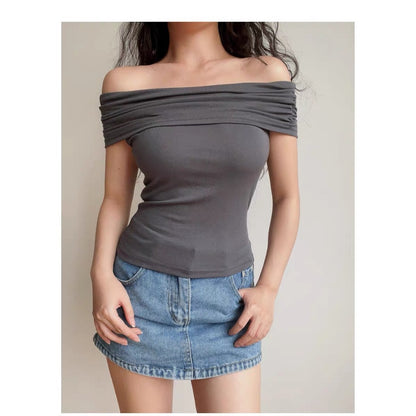 Slim-Fit Off-Shoulder Top