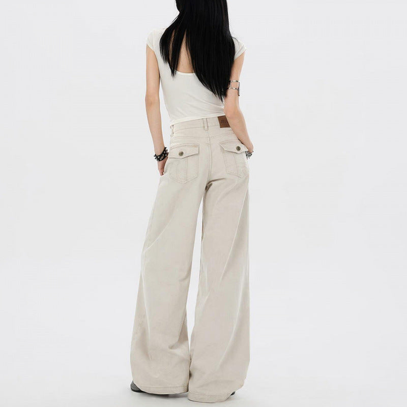 Low-Rise Wide-Leg Jeans