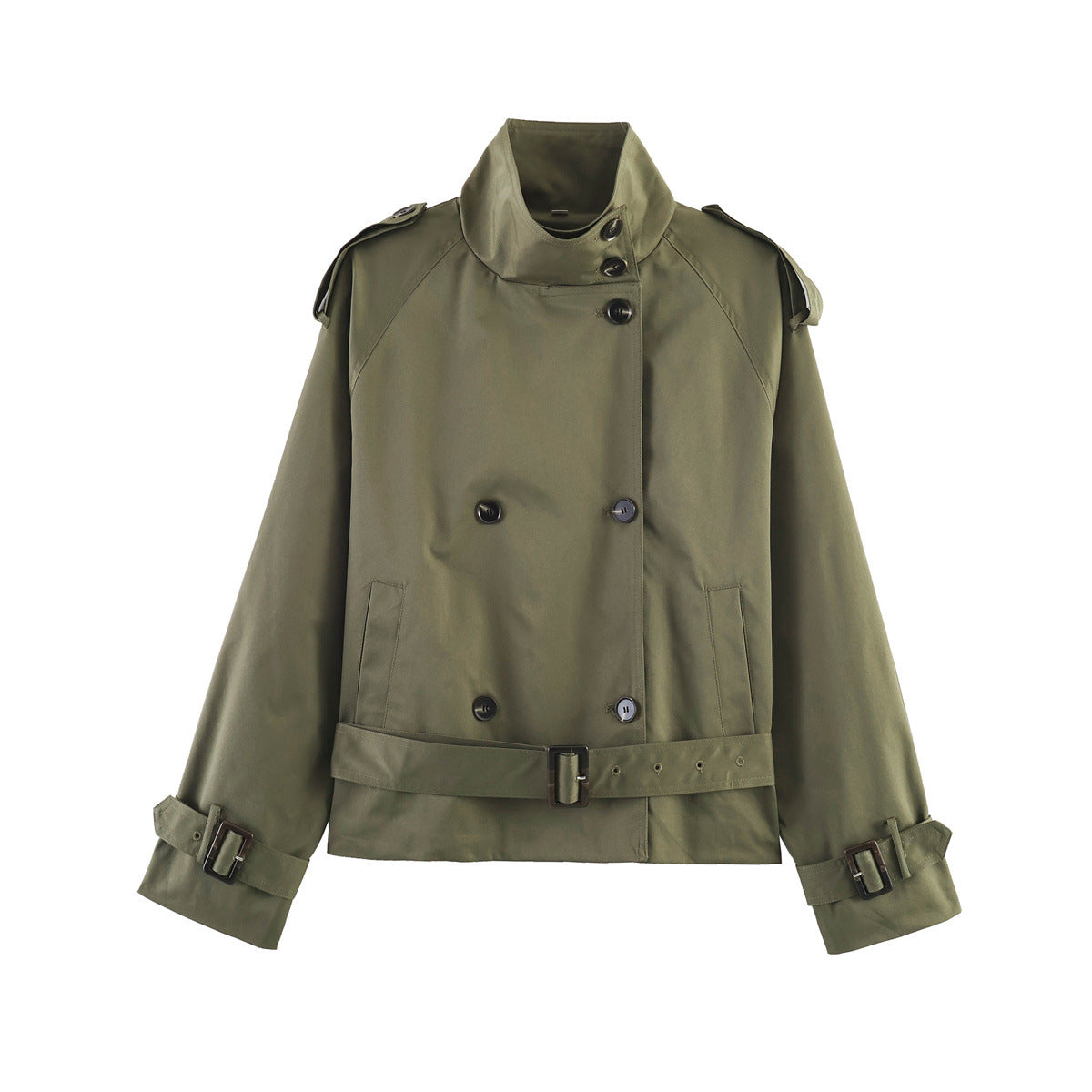 Stand Collar Trench Coat