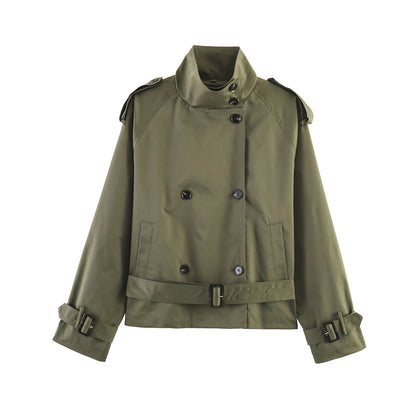 Stand Collar Trench Coat