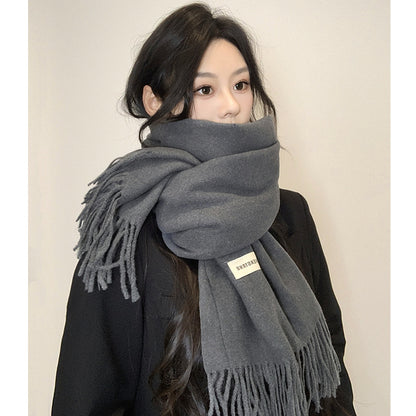 Grey Wool Scarf